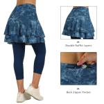 Women's Capri Skirted Leggings for Pickleball