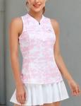 MoFiz Women’s Sleeveless Pink Camo Pickleball Tank