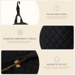 Women's Quilted Tennis Bag with Shoe Compartment