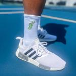 ChalkTalkSPORTS Pickleball Performance Crew Socks - Embroidered Big Dill - Pickleball Mid-Calf Socks - Adult