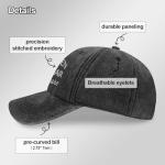 Pickleball Hat for Women Men - Vintage Washed Baseball Cap, Cotton with Sweatband, Pickleball Gifts for Pickleball Games, Parties,Hiking Grey