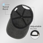 Pickleball Hat for Women Men - Vintage Washed Baseball Cap, Cotton with Sweatband, Pickleball Gifts for Pickleball Games, Parties,Hiking Grey