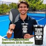 10 Pieces Pickleball Gifts for Men, Pickleball Lover Stuff with 20 Oz Tumbler Hat Socks Pickleball Towel Can Coolers Bracelet Keychain, Birthday, Christmas Gift for Pickleball Player, Pickleball Coach