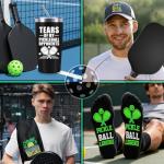 10 Pieces Pickleball Gifts for Men, Pickleball Lover Stuff with 20 Oz Tumbler Hat Socks Pickleball Towel Can Coolers Bracelet Keychain, Birthday, Christmas Gift for Pickleball Player, Pickleball Coach