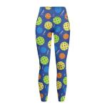 Biyejit Pickleballs Leggings for Women Pilates Workout Tights Pants with Pockets (Reg & Plus Size) - High Waist Tummy Control Yoga Pants with Pockets