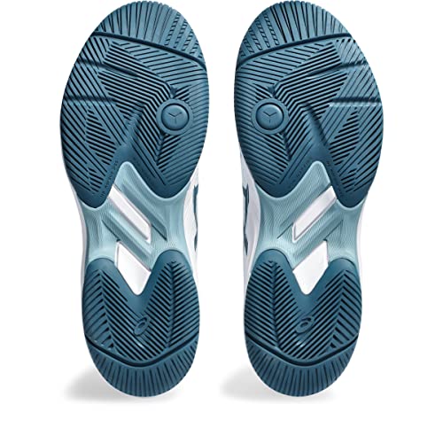 Men's ASICS Gel-Game 9 Pickleball Shoes, White/Teal, Size 12