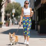 Zarisguat Women's High Waisted Pickleball Capri Leggings