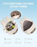 Stylish Water-Resistant Tennis and Pickleball Backpack