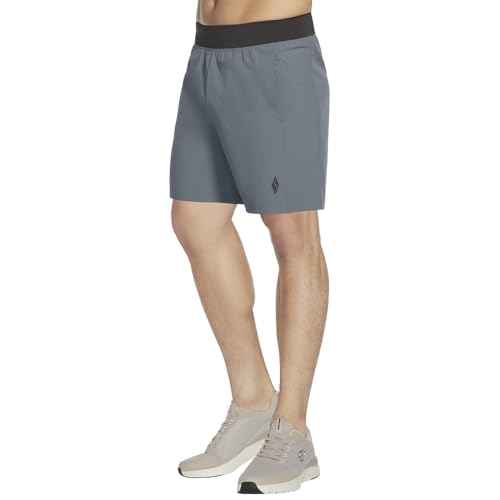 Skechers Men's 7" Turbulence Grey Pickleball Shorts