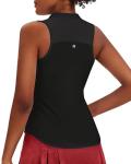 Women's Sleeveless Zip Up Pickleball Polo Shirt