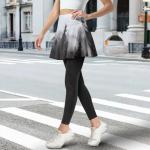 Foggy Forest Women's Athletic Skirt with Leggings