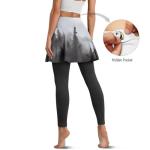 Foggy Forest Women's Athletic Skirt with Leggings