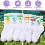 Performance Pickleball Crew Socks - 6 Pairs