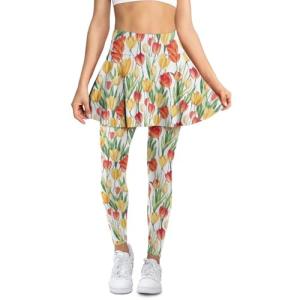 Women’s Pickleball Skirted Leggings with Pockets