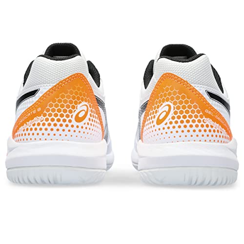 ASICS Men's Gel-Dedicate 8 Pickleball Shoes, White/Orange