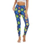 Pickleball Pattern High-Waist Leggings for Women