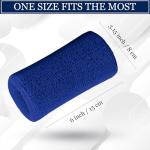 Blue Athletic Wrist Sweatbands - 4 Pack