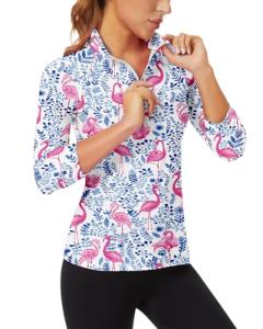 Women's 3/4 Sleeve Athletic Golf Shirt