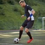 Blue Athletic Wrist Sweatbands - 4 Pack