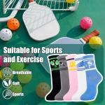 Funny Pickleball Socks for Women - 5 Pairs