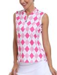 MoFiz Women's Quick Dry Sleeveless Pickleball Polo