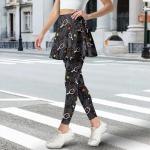 Women's Ruffled Pickleball Skirted Leggings with Pockets