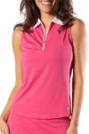 GOLFTINI Women’s Sleeveless Performance Pickleball Polo