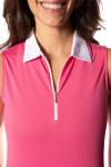 GOLFTINI Women’s Sleeveless Performance Pickleball Polo
