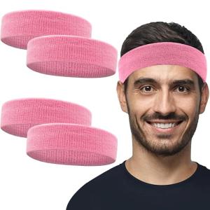 4 Pack Moisture-Wicking Sweatbands for Pickleball