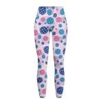 High Waisted Pickleball Print Yoga Pants for Women