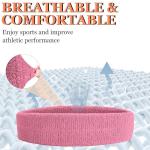 4 Pack Moisture-Wicking Sweatbands for Pickleball