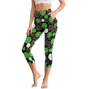 High Waist 3/4 Pickleball Workout Pants with Pockets