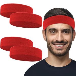 4 Pack Moisture-Wicking Sweatbands for Pickleball