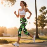 High Waist 3/4 Pickleball Workout Pants with Pockets