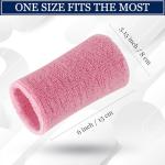 Absorbent 6 Inch Sports Wristbands - 4 Pack
