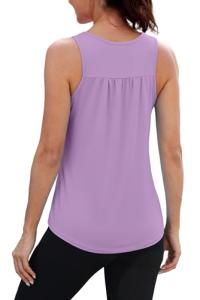 Purple Loose Fit Women's Pickleball Workout Tank