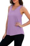 Purple Loose Fit Women's Pickleball Workout Tank