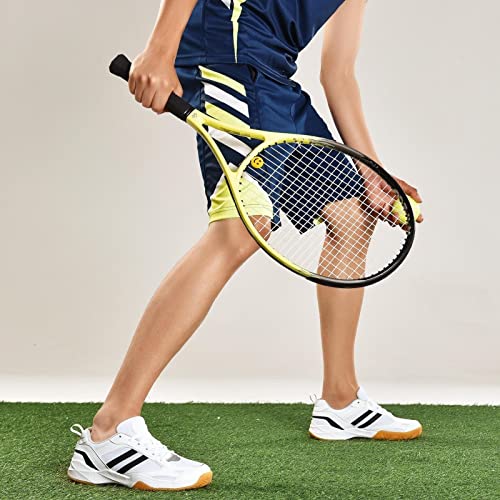 Men's and Women's Breathable Pickleball Tennis Shoes White/Black