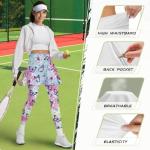 Colorful Butterfly High Waisted Pickleball Leggings