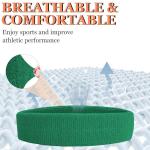 4 Pack Moisture-Wicking Sweatbands for Sports