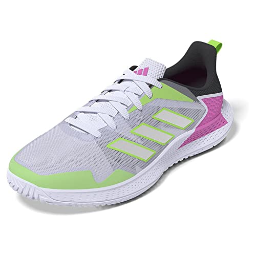 adidas Men's Pickleball Shoe, White/Silver/Carbon, Size 10.5