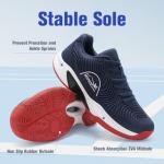 Men's Pickleball Court Sneakers with Wide Toe Box