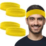 4 Pack Cotton Sweatbands for Pickleball & Sports