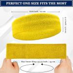 4 Pack Cotton Sweatbands for Pickleball & Sports