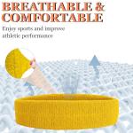 4 Pack Cotton Sweatbands for Pickleball & Sports