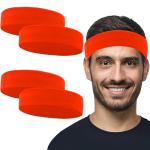 Orange Sweatbands Set for Pickleball and Sports