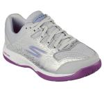 Women's Skechers Viper Court Pickleball Shoes, Grey/Purple, Size 9