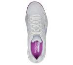 Women's Skechers Viper Court Pickleball Shoes, Grey/Purple, Size 9
