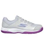 Women's Skechers Viper Court Pickleball Shoes, Grey/Purple, Size 9
