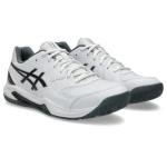 ASICS Men's Gel-Dedicate 8 Pickleball Shoes - White/Gunmetal